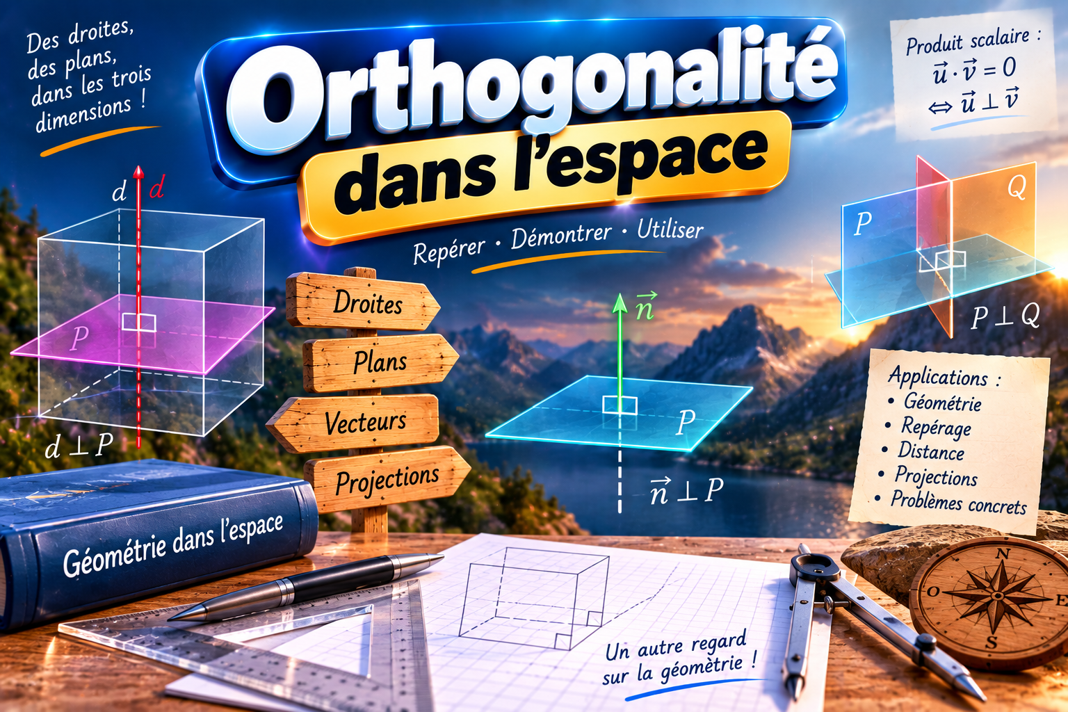Orthogonalité dans l’espace
